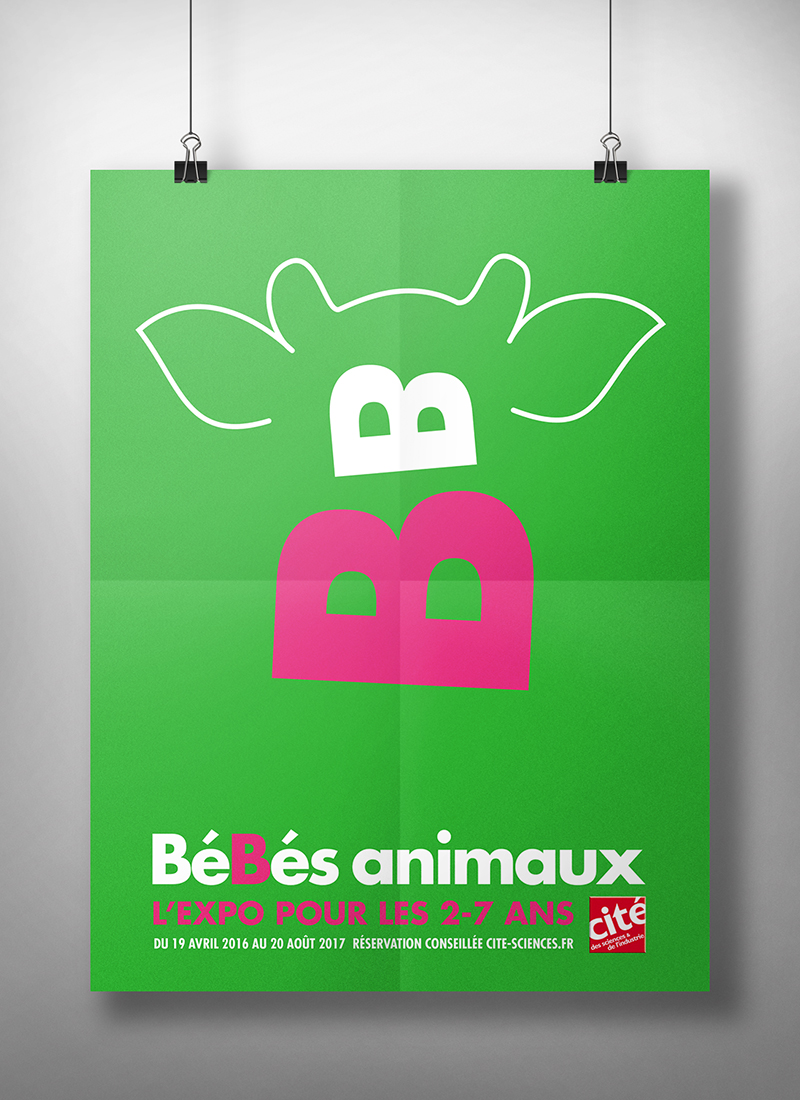 Vache cité des sciences affiche exposition bébé animaux