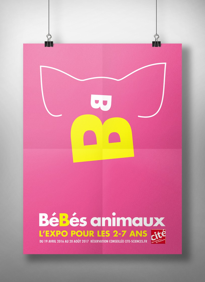 cité des sciences affiche cochon bébé animaux