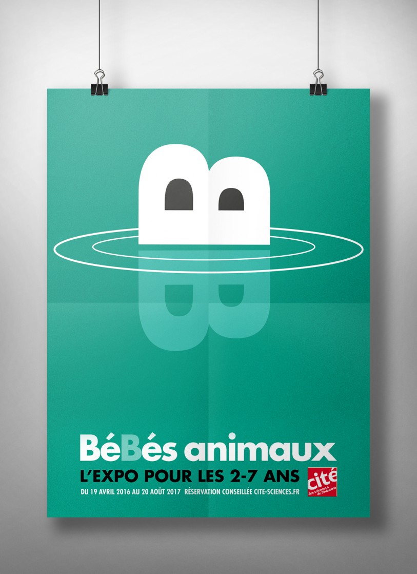 Grenouille cité des sciences affiche exposition bébé animaux