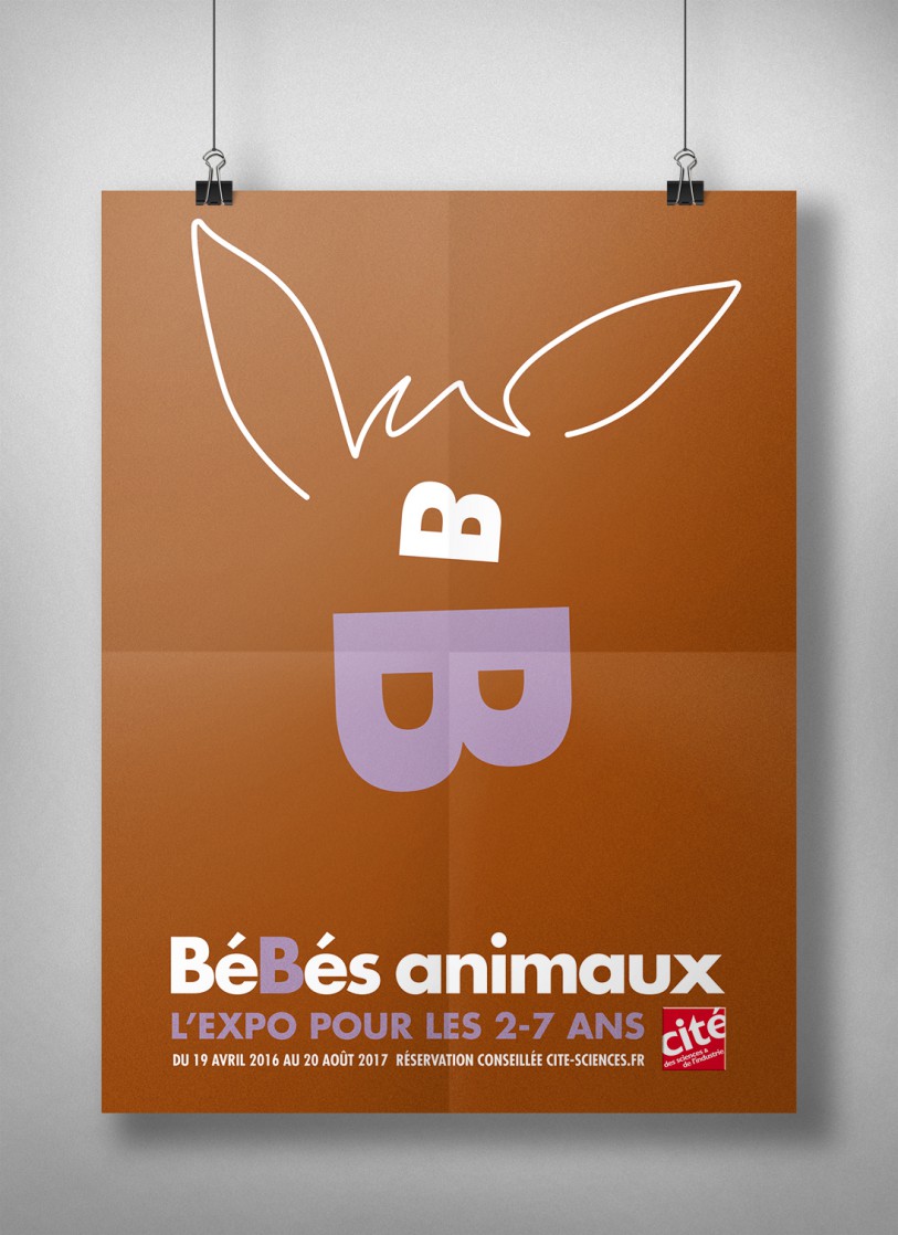 affiche ANE bébé animaux exposition cité des sciences