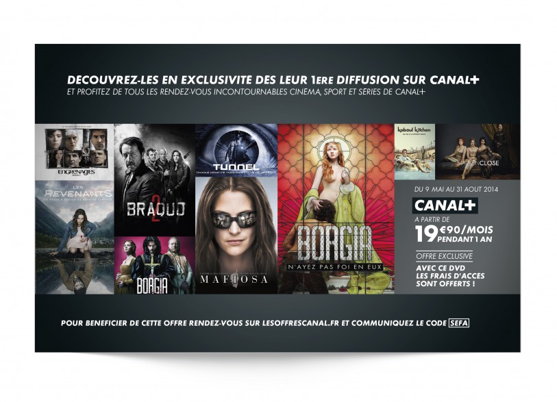 créations originales canal+ dépliant promotionnel