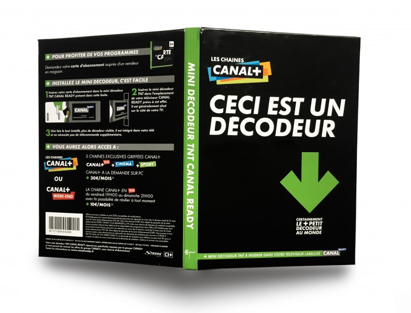 le pus petit décodeur du monde canal+ packaging