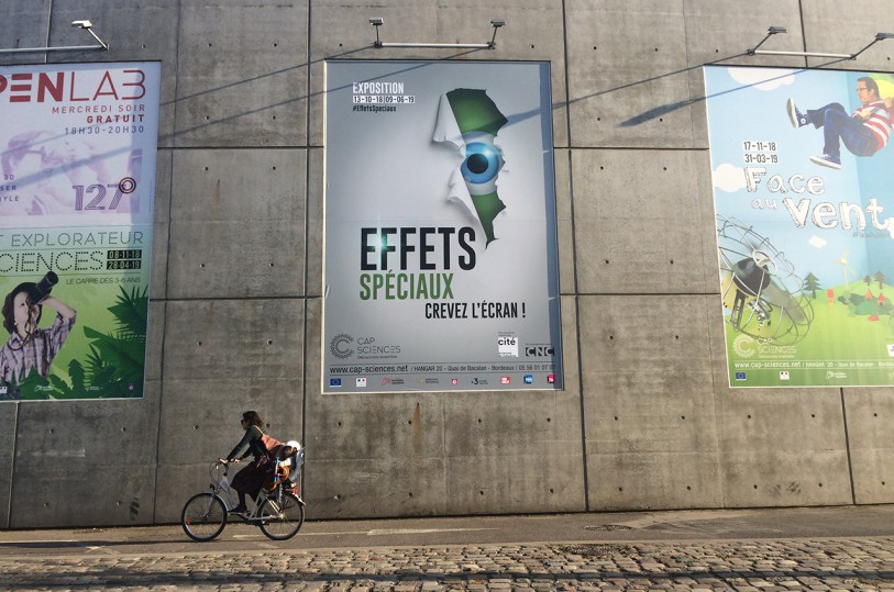 affiche exposition EFFETS SPECIAUX CAP SCIENCES BORDEAUX