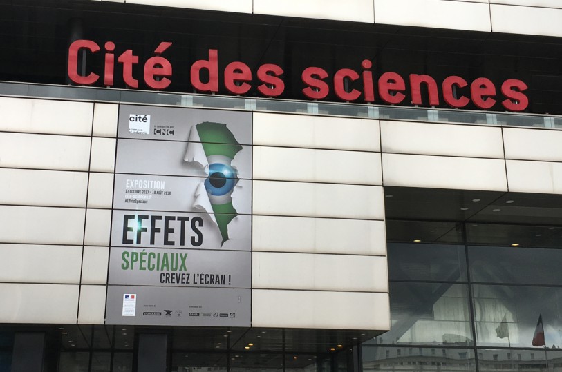 affiche exposition EFFETS SPECIAUX Cité des SCIENCES