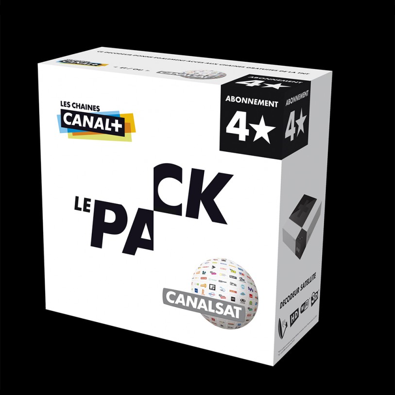 Packaging décodeur canal+ 4 étoiles