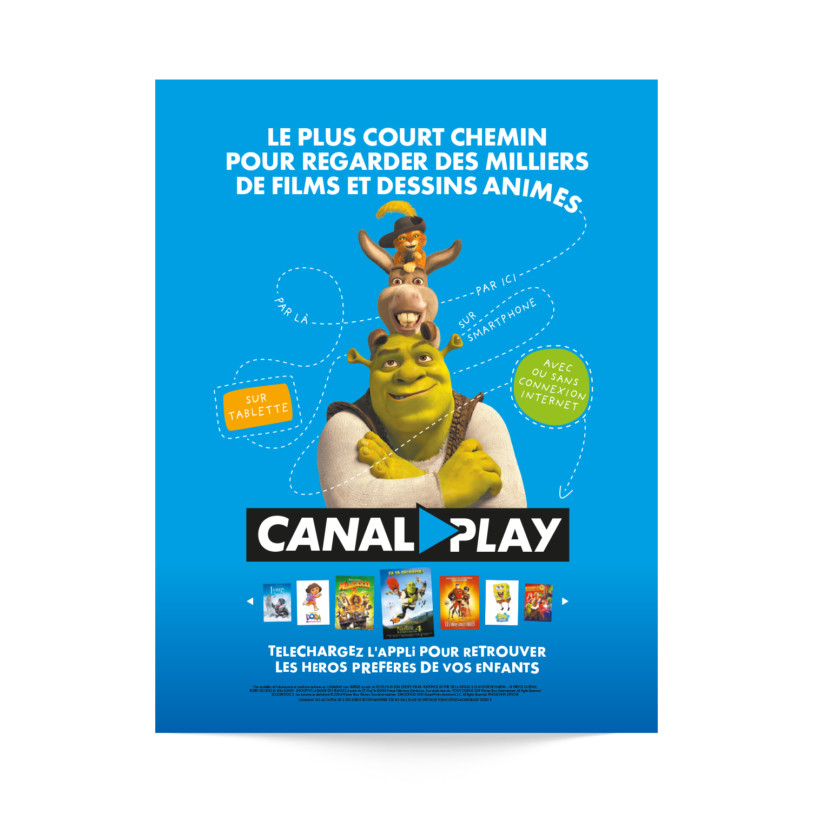 Shrek canalplay publicité magazine